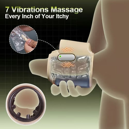 DiveEase - 7 Rotation Vibration Open Ended Stroker Masturbation Cup - Tophatter Daily Deals