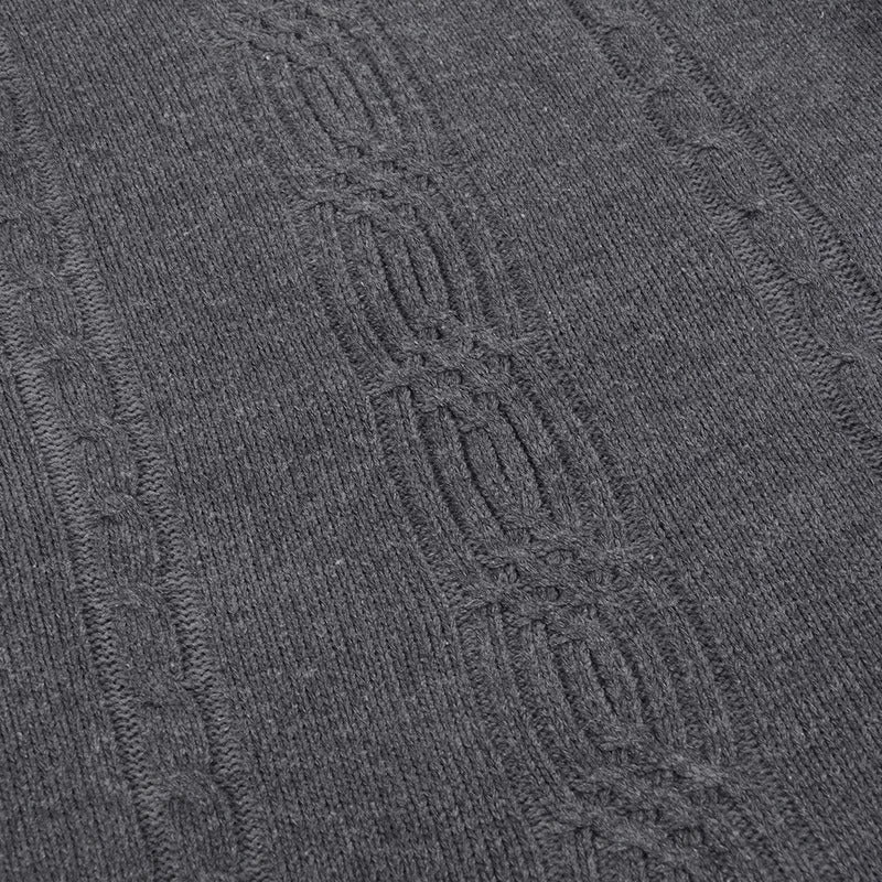 Men's Turtleneck Warm Pullover Knitted Sweater (Dark Grey) Apparel & Accessories > Clothing > Clothing Tops > Sweaters - Tophatter Daily Deals