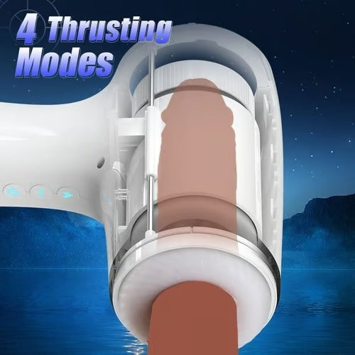 William - Through-Hole Vibrating Stroking Male Masturbation Cup Masturbation Cup - Tophatter Daily Deals