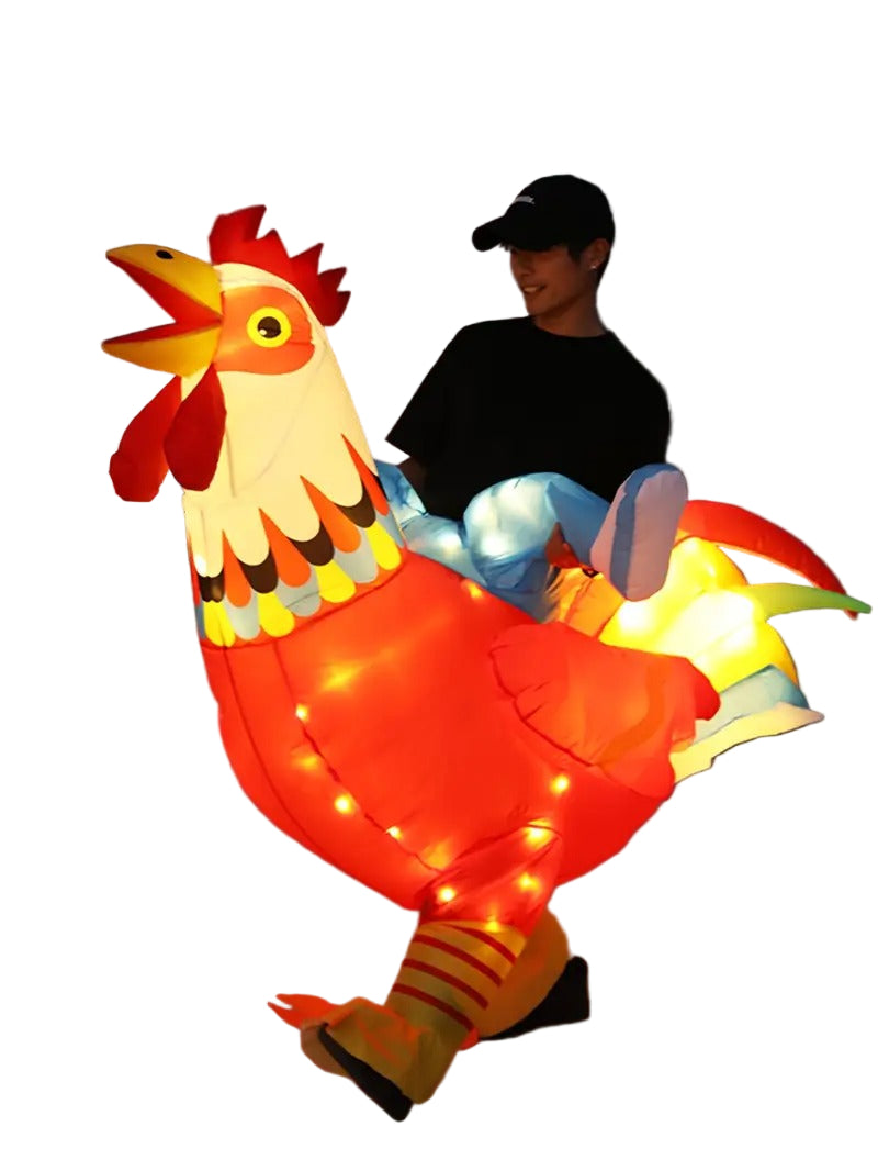 Men Inflatable Rooster Costume Adult Party Wear Halloween - Tophatter Daily Deals