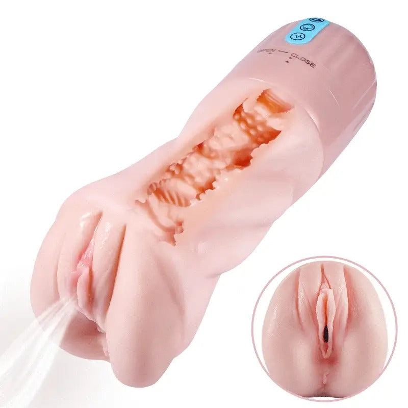 Beate - 5 Sucking Oral Swallowing 10 Vibrating Massage Training Masturbation Cup Masturbation Cup - Tophatter Daily Deals