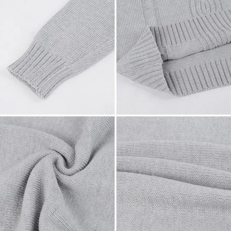 Men's Turtleneck Warm Pullover Knitted Sweater (Light Grey) Apparel & Accessories > Clothing > Clothing Tops > Sweaters - Tophatter Daily Deals