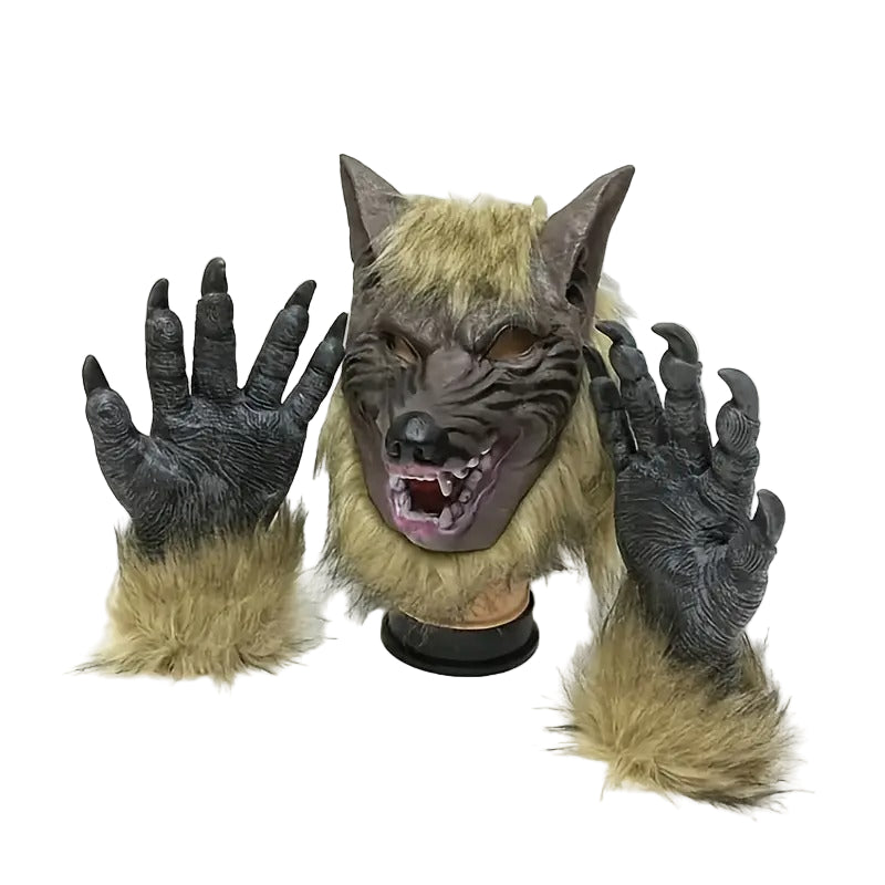 Wolf Mask Costume Set Halloween Party (3pcs) Halloween - Tophatter Daily Deals