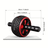 Stainless Steel Ab Roller Core Training Wheel Fitness, Health and Wellbeing > Gym Equipment - Tophatter Daily Deals
