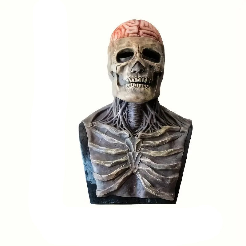 Men’s Latex Skull Gentleman Mask Halloween Costume Halloween - Tophatter Daily Deals