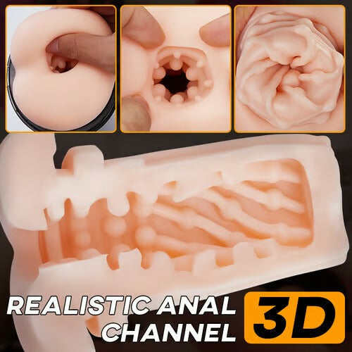 Flapper - Lifelike Hips Swinging Squeezing Sucking Vibrating Male Stroker Masturbation Cup - Tophatter Daily Deals