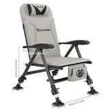 Fishing Chair with Portable Reclining Outdoor > Fishing - Tophatter Daily Deals
