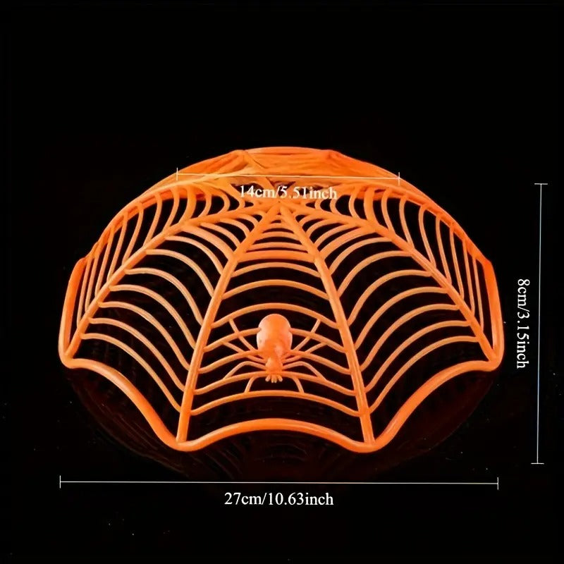 Halloween Candy Baskets Spider Web Plastic Bowls (3pcs) Halloween - Tophatter Daily Deals