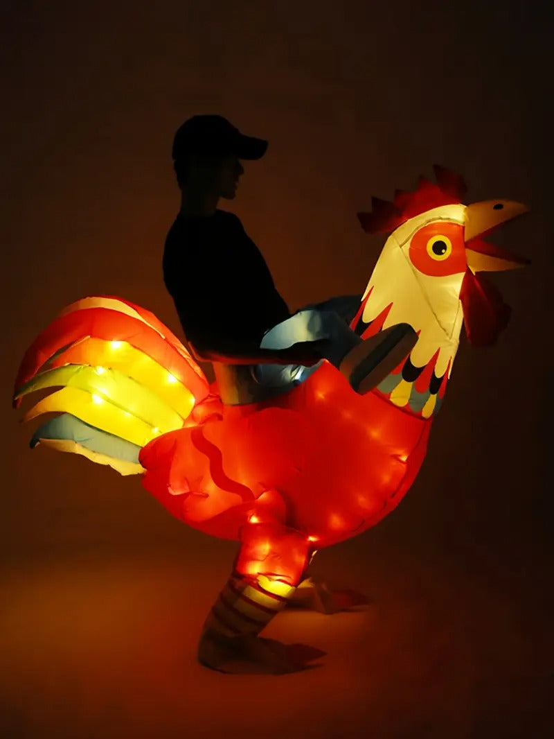 Men Inflatable Rooster Costume Adult Party Wear Halloween - Tophatter Daily Deals