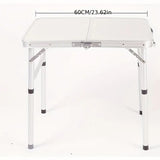 Folding Table Adjustable for Outdoor Folding Tables - Tophatter Daily Deals