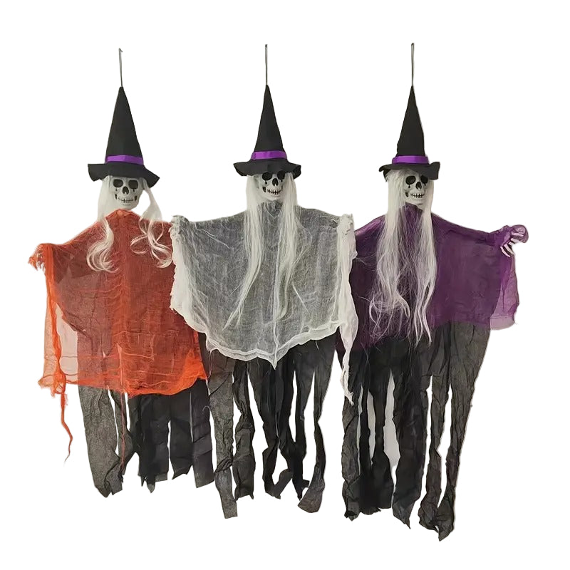 Halloween Witch Hanging Ghost Decoration (3pcs) Halloween - Tophatter Daily Deals