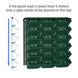 Wall-Mounted Vertical Stacking Planter Set (30pcs) Home & Garden > Artificial Plants > Pots, Planters & Accessories - Tophatter Daily Deals