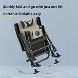 Fishing Chair with Portable Reclining Outdoor > Fishing - Tophatter Daily Deals