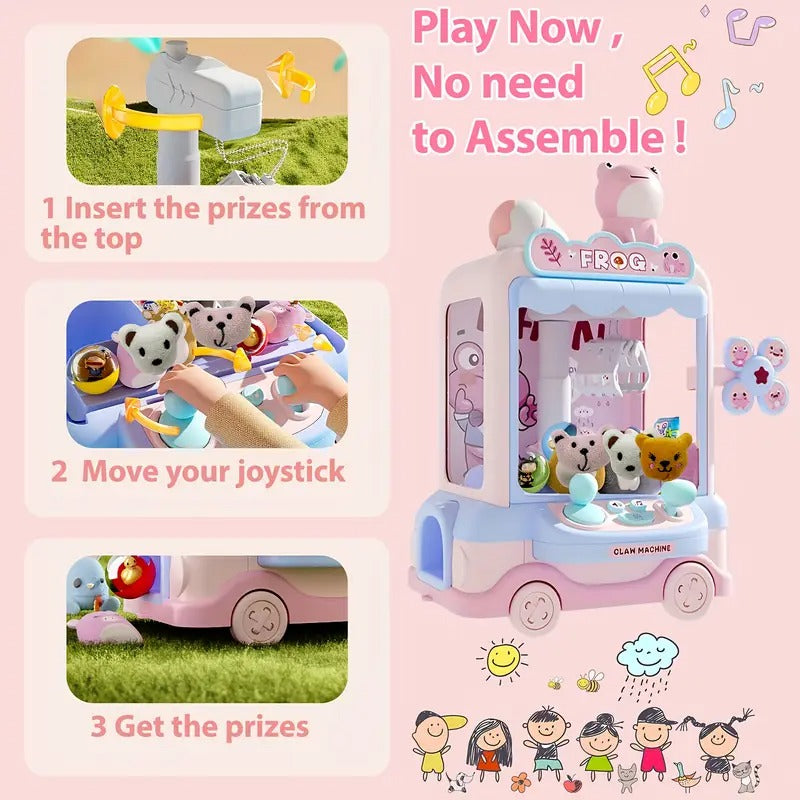Claw Machine Toy with Lights and Music Stuffed Animals - Tophatter Daily Deals