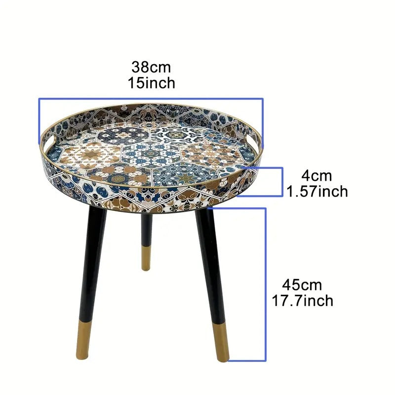 Round Serving Tray with Detachable Legs Serving Trays - Tophatter Daily Deals