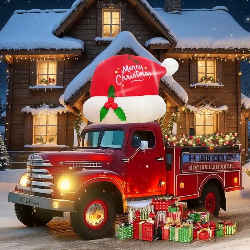 Santa Hat with LED Lights Christmas Display Christmas - Tophatter Daily Deals