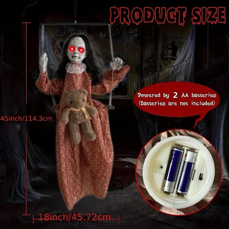 Glowing Eyes Halloween Hanging Doll Halloween - Tophatter Daily Deals