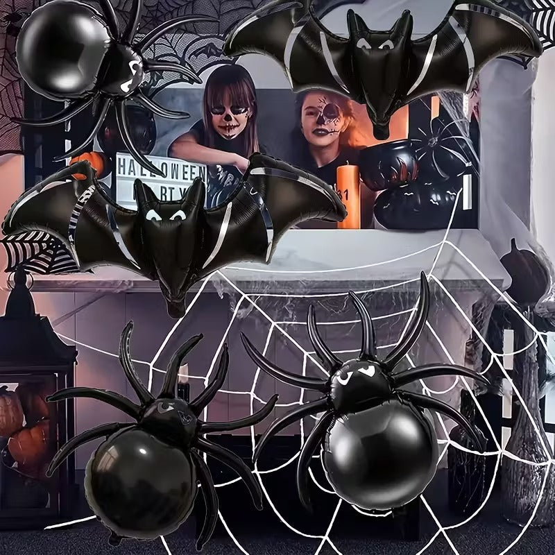 Halloween Spider Bat Balloon Set (6pcs) Halloween - Tophatter Daily Deals