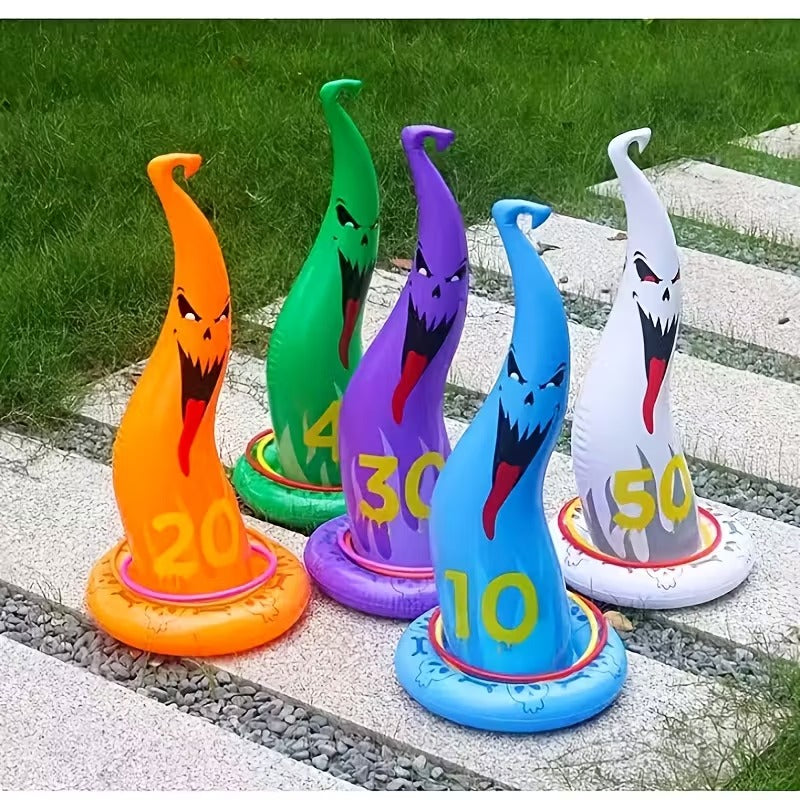 Halloween Ghost Ring Toss Game Set (5pcs) Halloween - Tophatter Daily Deals
