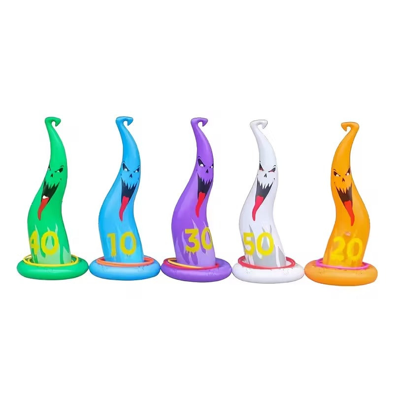 Halloween Ghost Ring Toss Game Set (5pcs) Halloween - Tophatter Daily Deals