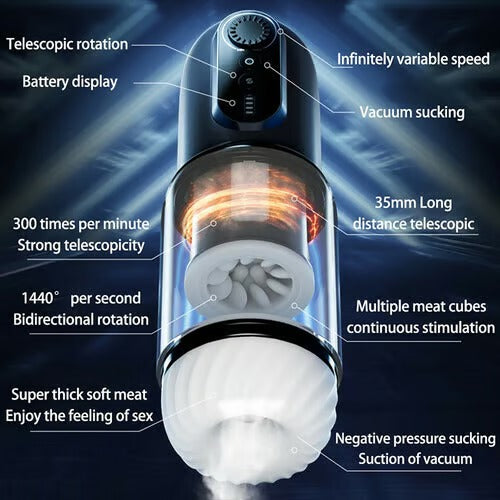 ARMOR - CVT Control Sucking Thrusting Rotating Erection Aid Masturbator Masturbation Cup - Tophatter Daily Deals