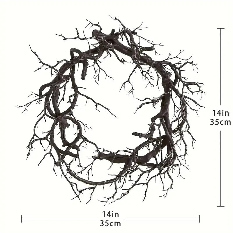 Halloween Wreath with Pre-Lit Black Art Deco Halloween - Tophatter Daily Deals