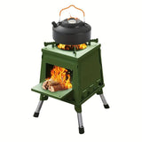 Folding Campfire Stove Portable Outdoor Camping & Hiking - Tophatter Daily Deals