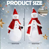2D Flat Snowman Christmas Lawn Decoration (2pcs) Christmas - Tophatter Daily Deals
