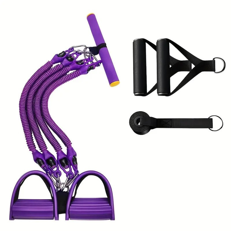 Chest Expander Pedal Resistance Band Home Fitness Fitness - Tophatter Daily Deals