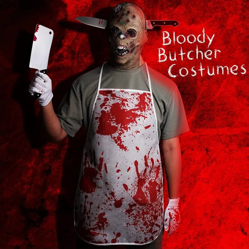 Halloween Bloody Butcher Costume Set (35pcs) Halloween - Tophatter Daily Deals