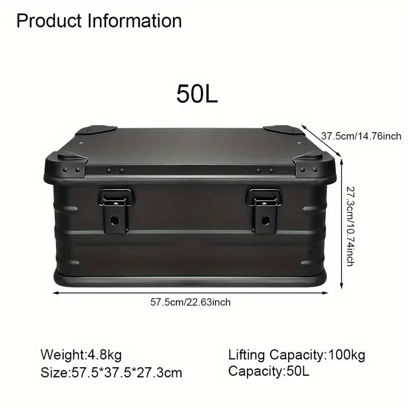 Heavy-Duty 50L Outdoor Aluminum Storage Box - Tophatter Daily Deals