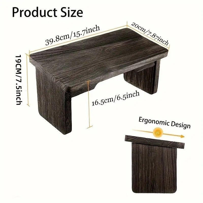 Wooden Folding Meditation Bench Sports & Fitness > Exercise, Gym & Fitness > Yoga & Pilates - Tophatter Daily Deals