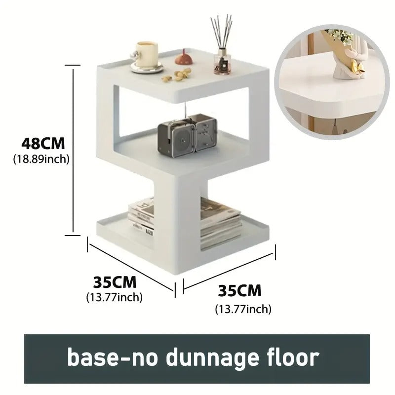 3-Tier Plastic Display Cabinet End & Side Tables - Tophatter Daily Deals