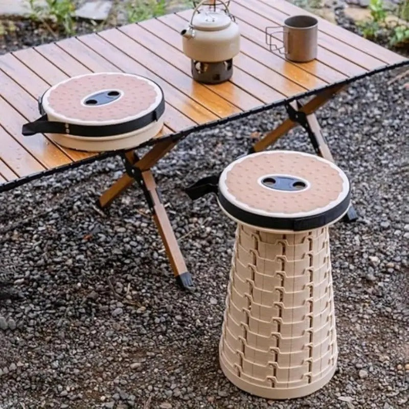 Folding Stool PU Cushion Capacity Outdoor Recreation > Camping > Camp Furniture - Tophatter Daily Deals
