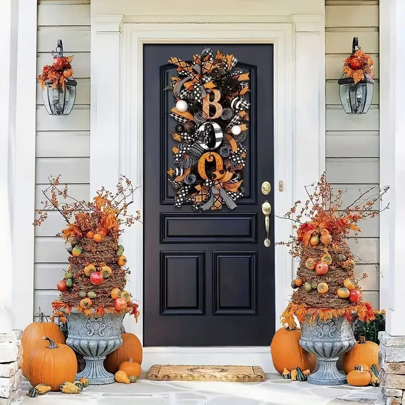 Halloween BOO Garland Pumpkin Haunted House Halloween - Tophatter Daily Deals