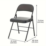 Folding Chair with Cushion Backrest Folding Chairs & Stools - Tophatter Daily Deals