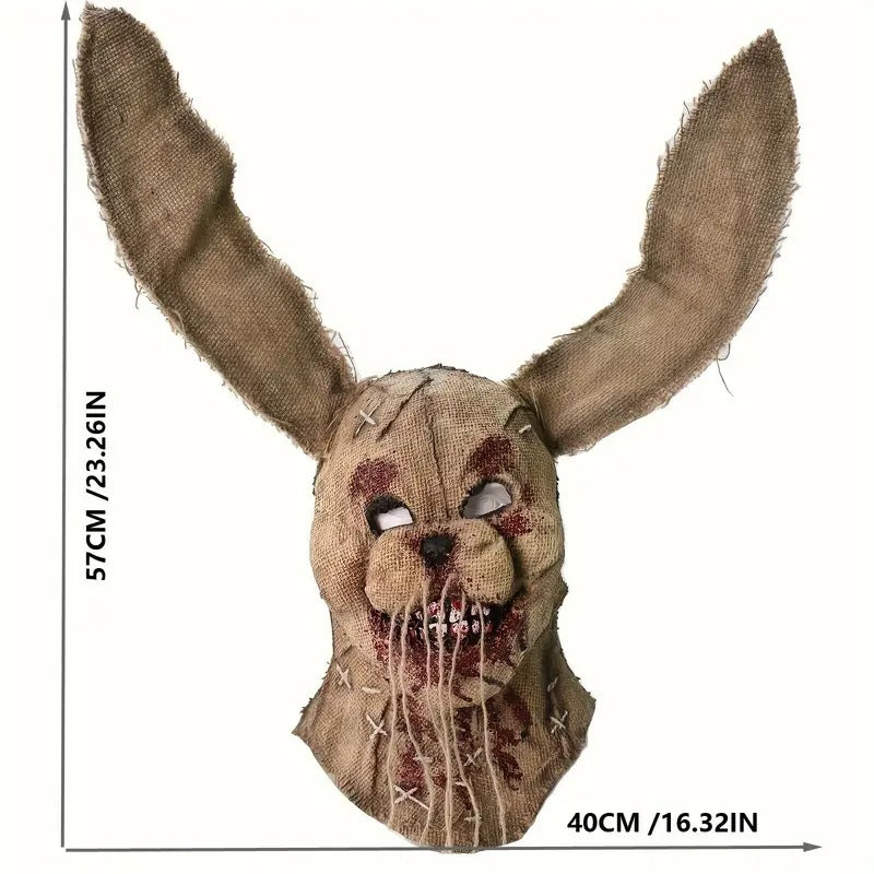 Spooky Halloween Rabbit Latex Mask Halloween - Tophatter Daily Deals