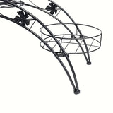 Arched Iron Plant Stand Flower Pot Holder Home & Garden > Artificial Plants > Pots, Planters & Accessories - Tophatter Daily Deals