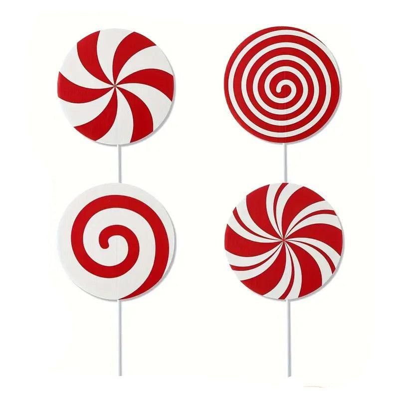 Candy Cane Swirls Christmas Tree Topper & Ornament Set Christmas - Tophatter Daily Deals