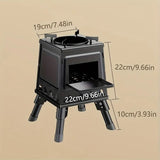 Portable Folding Fire Pit Stove Outdoor Camping Oven Outdoor Grills - Tophatter Daily Deals