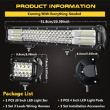 Off Road LED Light Bar Kit with Pods Auto Accessories > Lights - Tophatter Daily Deals
