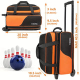 Bowling Ball Carrier 2-Ball with Divider & Cup Holder Sport Equipments - Tophatter Daily Deals