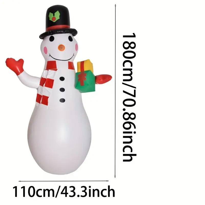 Inflatable Christmas Snowman Yard Decoration Christmas - Tophatter Daily Deals