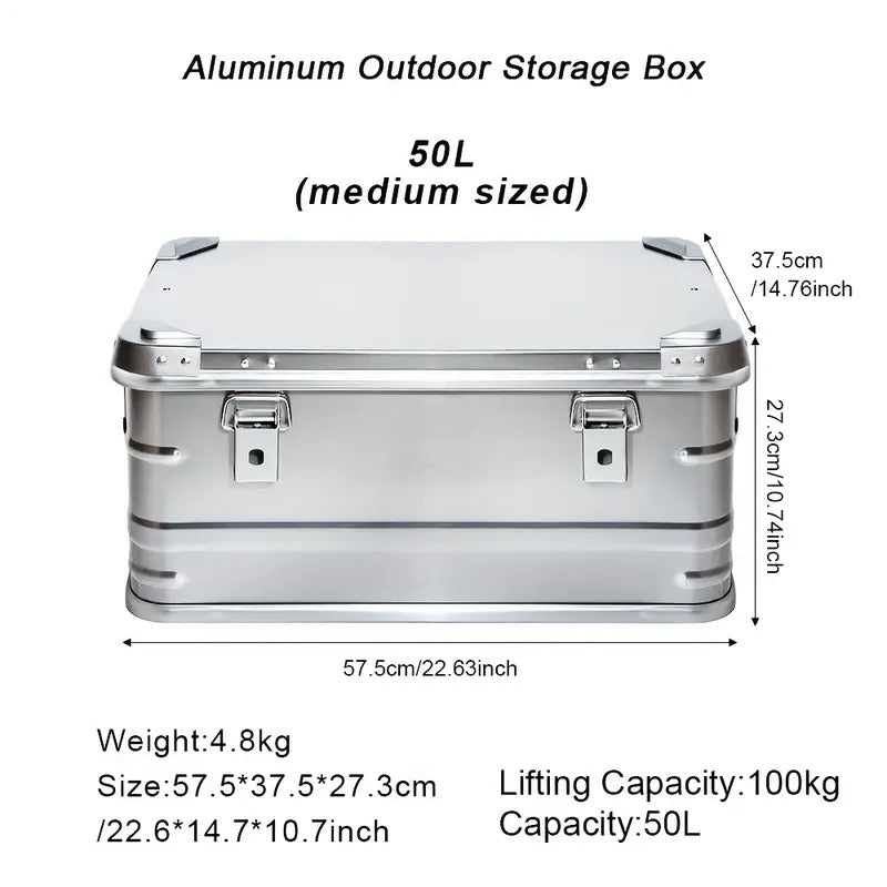 Camping Travel Aluminum Alloy Storage Box Storage & Organisation - Tophatter Daily Deals