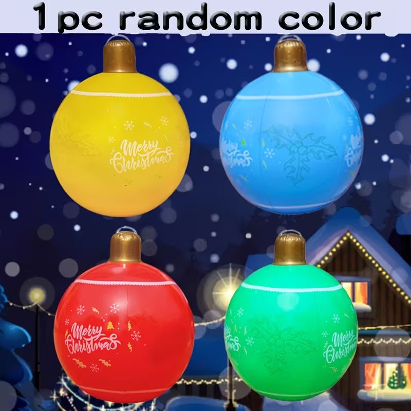 Inflatable Christmas Ball Decorations (4 Pack) Christmas - Tophatter Daily Deals