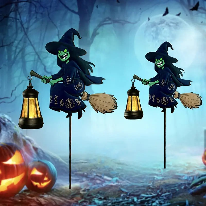 Halloween Solar LED Witch Pendant Light Halloween - Tophatter Daily Deals