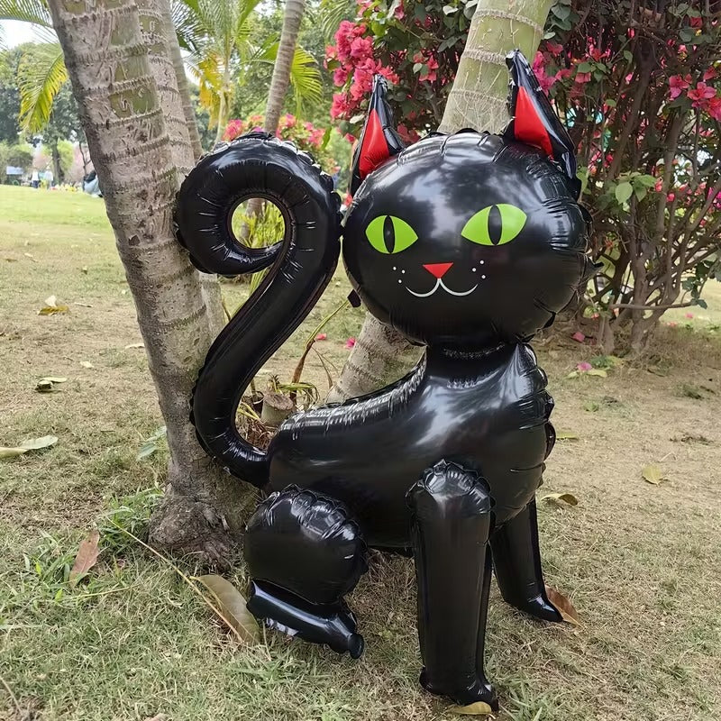 Black Cat Foil Balloons Party Decoration Set (2pcs) Halloween - Tophatter Daily Deals