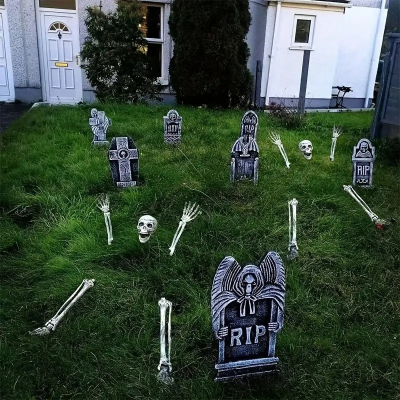 Halloween Skeleton Stakes for Outdoor (5pcs) Halloween - Tophatter Daily Deals