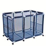 Mesh Pool Storage Organizer Cart with Wheels Pool & Spa Accessories - Tophatter Daily Deals