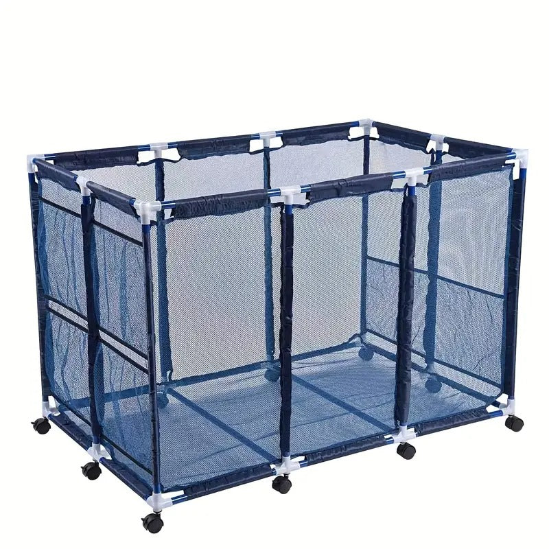 Mesh Pool Storage Organizer Cart with Wheels Pool & Spa Accessories - Tophatter Daily Deals